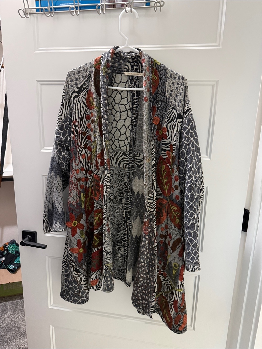 Abstract Women’s jacket Gray/Orange